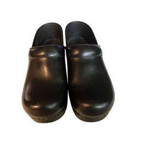DANSKO Women’s Professional Black Clog Leather Work Shoes Size 38 Women’s 7.5-8